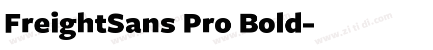 FreightSans Pro Bold字体转换